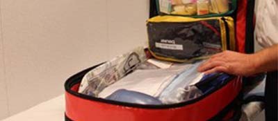 Emergency bag © C. Bubenzer/BG Verkehr