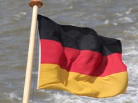 Deutsche Flagge auf Schiff