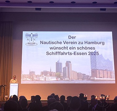 Dr. Wibke Mellwig auf dem Schifffahrtsessen des Nautischen Vereins