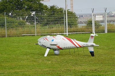 Drohne vom Typ CAMCOPTER S-100 (Quelle: BSH)