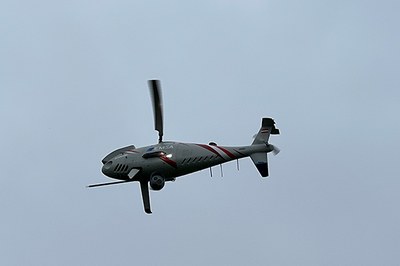 Drohne im Flug (Quelle: BSH)