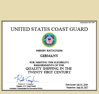 US Qualship 21 für 2026-2027