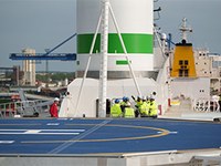 Rotorsegel-Installation © Scandlines