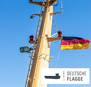 Deutsche Flagge auf LinkedIn