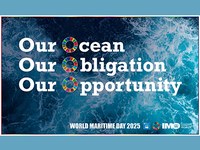 Logo Weltschifffahrtstag 2025 IMO © International Maritime Organization, IMO
