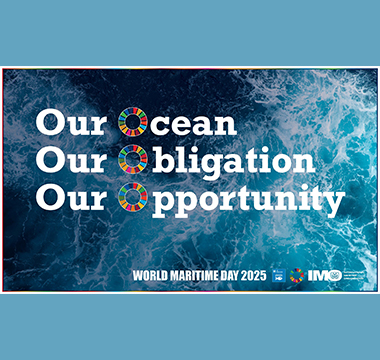 Logo Weltschifffahrtstag 2025 IMO © International Maritime Organization, IMO