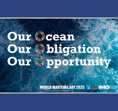 Logo Weltschifffahrtstag 2025 © International Maritime Organization, IMO