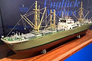 Modell der "Melanie Schulte" im Ostfriesischen Landesmuseum Emden © Christian Bubenzer