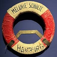 Rettungsring der "Melanie Schulte", gefunden am 17.2.1932 auf den Hebriden