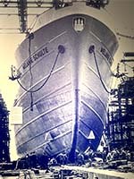 Stapellauf der "Melanie Schulte" am 09.09.1952