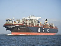 Schiff von MSC