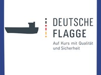 Logo - Deutsche Flagge + Slogan - mit Rand