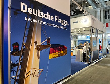 Stand der Deutschen Flagge auf der SMM 2026