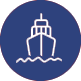 bau icon blau