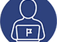 Verwaltung icon blau