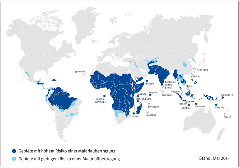 Karte Malaria
