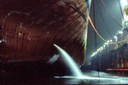 Ballast water release in dock at night - Stephan Gollasch