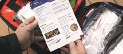 Emergency cards © Seeärztlicher Dienst/BG Verkehr